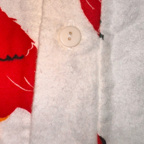 Hatley Cream Nightgown with Red and Green Print - Picture 3 of 5